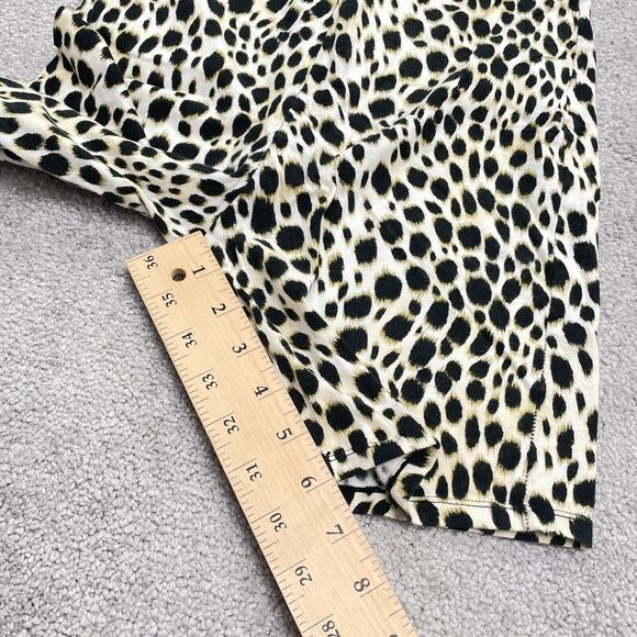 Motel Leopard Unitard Romper Womens Small Brown Black Animal Sleeveless Backless - Picture 8 of 10